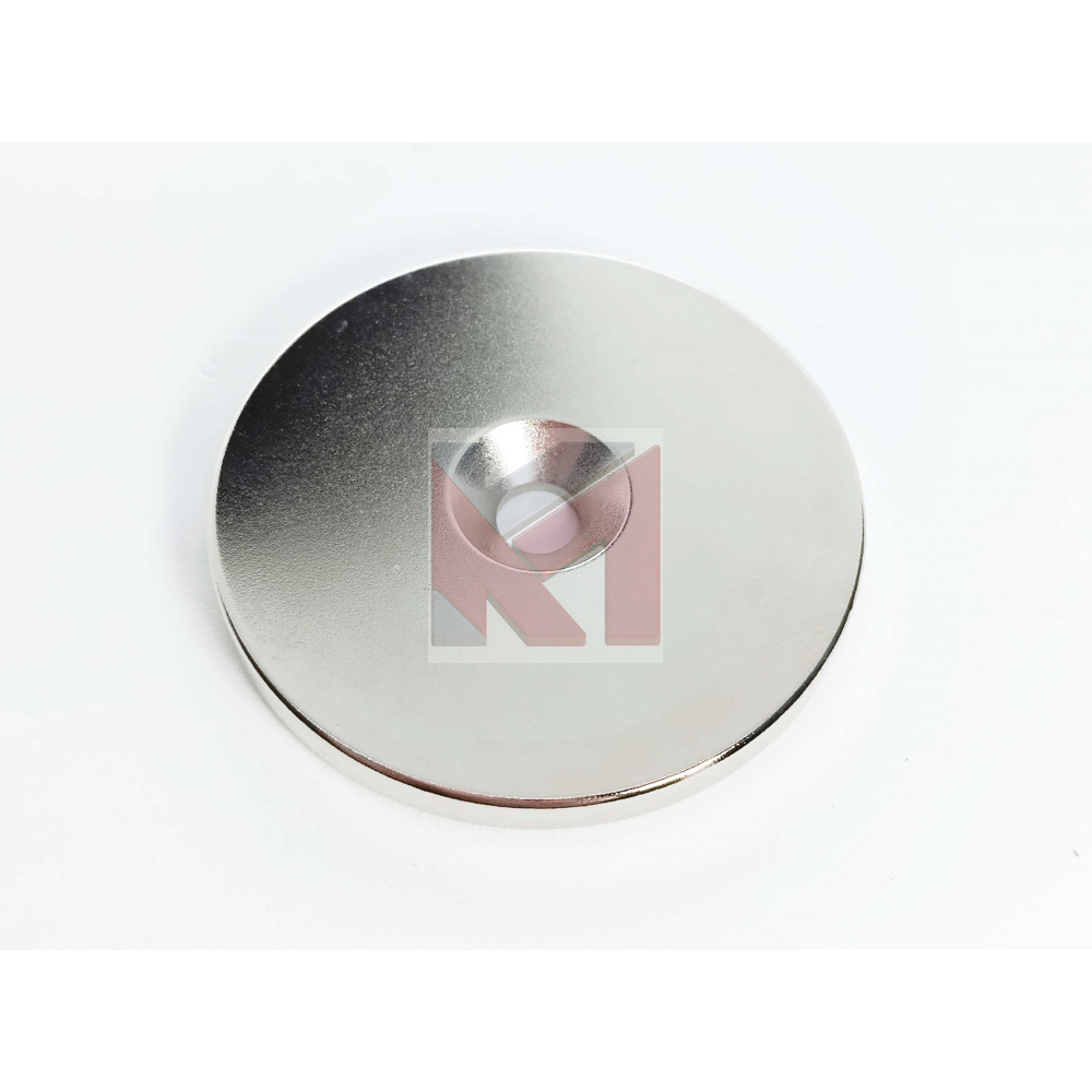 Неодимовый магнитный диск 50х5 с зенковкой 13х6.5